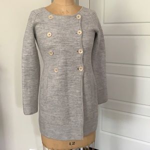 GAP wool double breasted cardigan XS